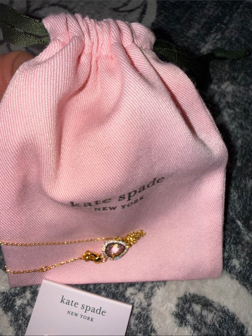 kate spade two pieces Gold-Tone Necklace and Crystal Earring Set - Picture 8 of 9